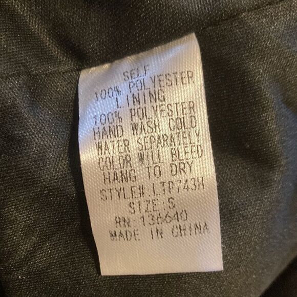 L'atiste By Amy Black Velvet Floral Embroidered Skort & Crop Top Set Size Small - Picture 15 of 15